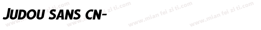 Judou sans cn字体转换